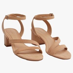 REBECCA ALLEN The Block Sandy Ankle Strap Sandal (Women)
Mid Beige  size 11 M